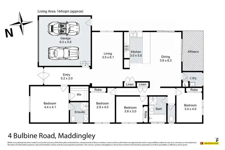 Floorplan of Homely house listing, 4 Bulbine Road, Maddingley VIC 3340