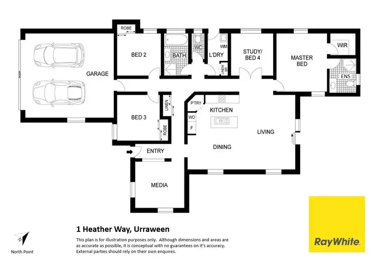 Floorplan of Homely house listing, 1 Heather Way, Urraween QLD 4655