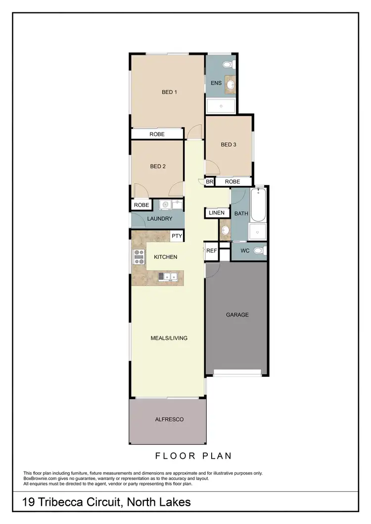 Floorplan of Homely house listing, 19 Tribeca Circuit, North Lakes QLD 4509