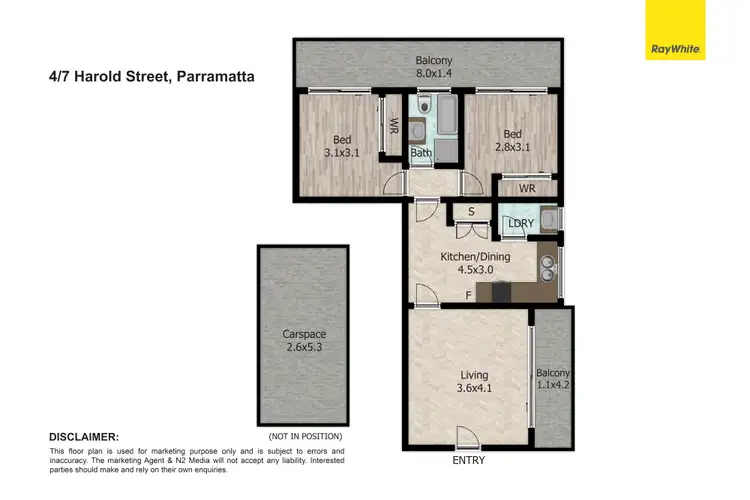 Floorplan of Homely unit listing, 4/7 Harold Street, Parramatta NSW 2150