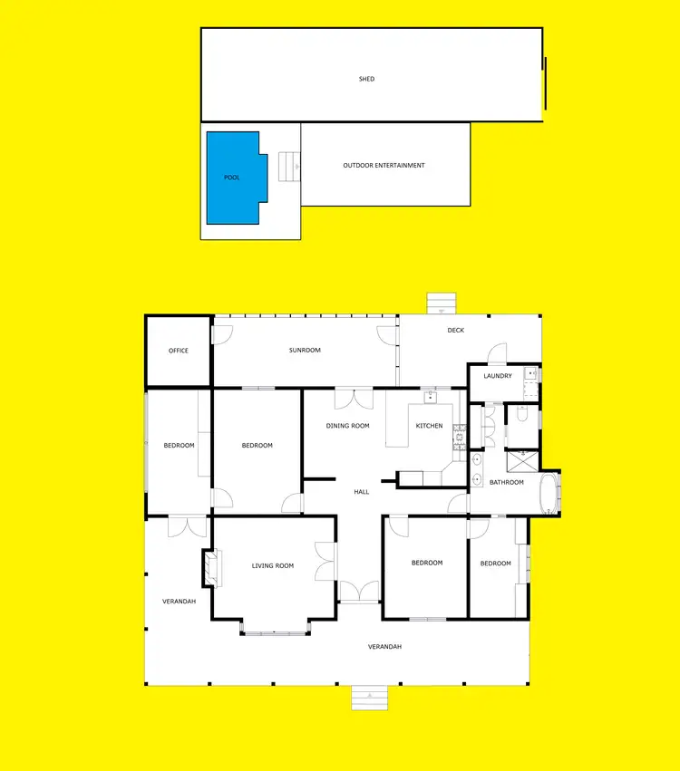 Floorplan of Homely house listing, 5 Ginquam Avenue, Nichols Point VIC 3501