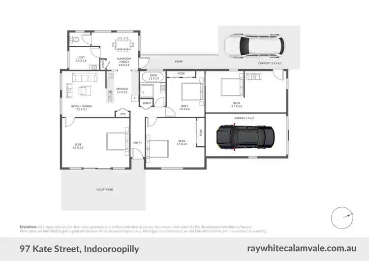Floorplan of Homely house listing, 97 Kate Street, Indooroopilly QLD 4068