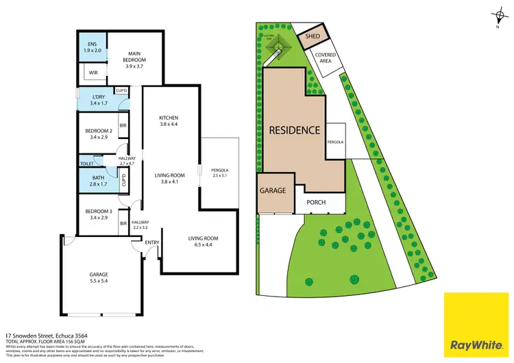 Floorplan of Homely house listing, 17 Snowden Street, Echuca VIC 3564