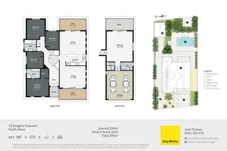 Floorplan of Homely house listing, 13 Sangster Crescent, Pacific Pines QLD 4211