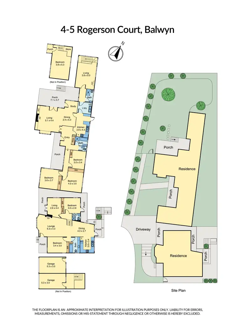 Floorplan of Homely house listing, 4-5 Rogerson Court, Balwyn VIC 3103