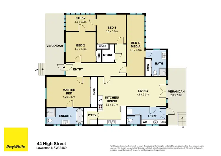 Floorplan of Homely house listing, 44 High Street, Lawrence NSW 2460