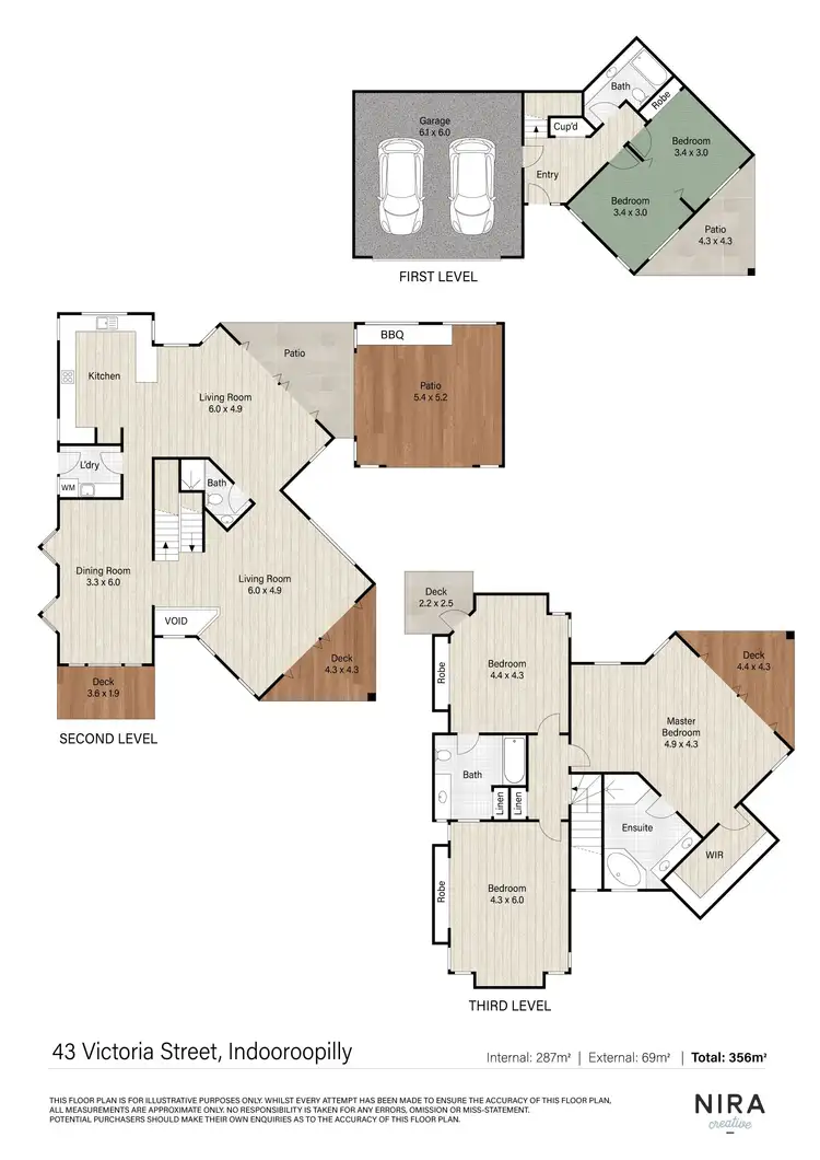 Floorplan of Homely house listing, 43 Victoria Street, Indooroopilly QLD 4068
