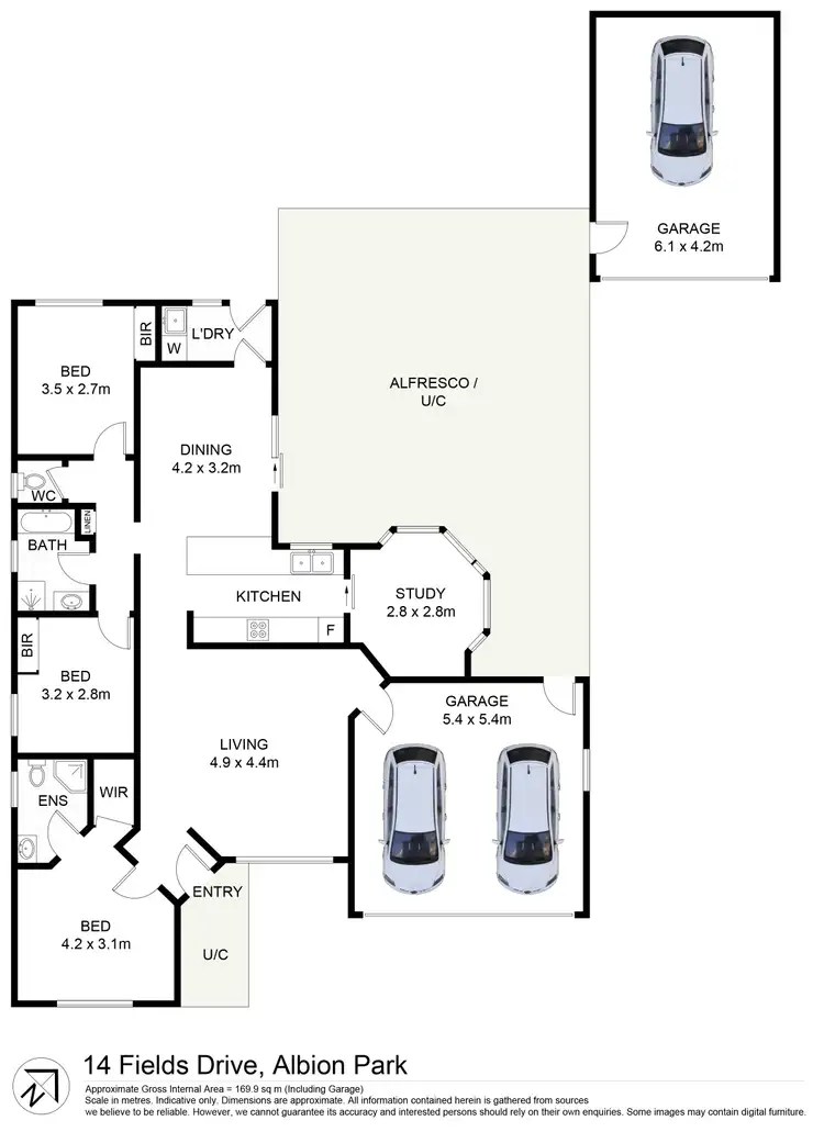 Floorplan of Homely house listing, 14 Fields Drive, Albion Park NSW 2527