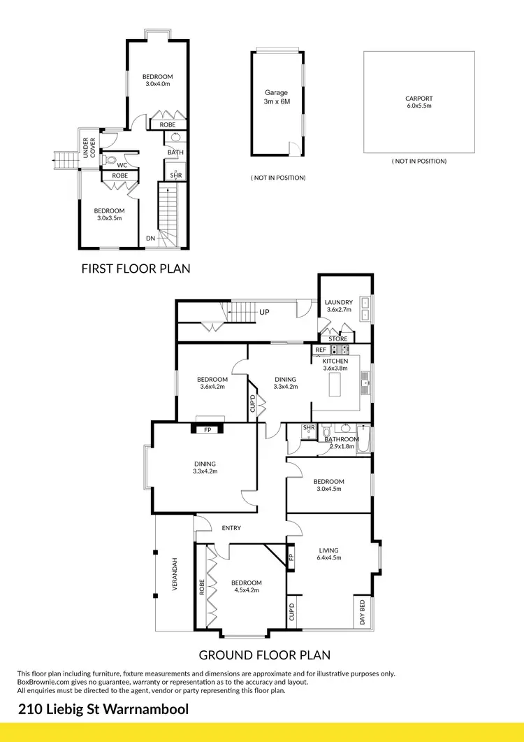 Floorplan of Homely house listing, 210 Liebig Street, Warrnambool VIC 3280