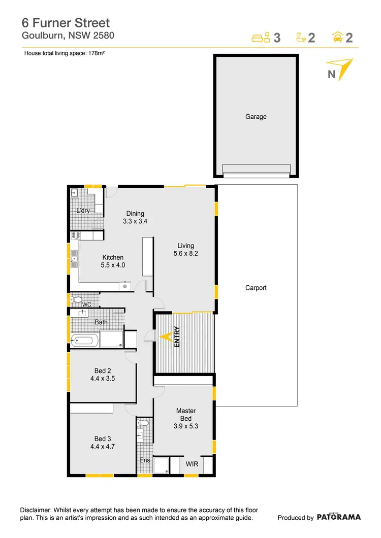Floorplan of Homely house listing, 6 Furner Street, Goulburn NSW 2580