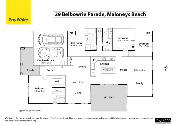 Floorplan of Homely house listing, 29 Belbowrie Parade, Maloneys Beach NSW 2536