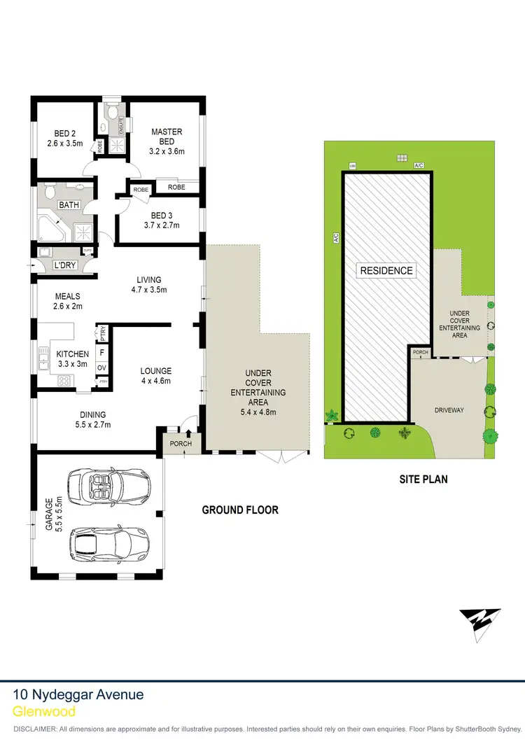 Floorplan of Homely house listing, 10 Nydeggar Avenue, Glenwood NSW 2768