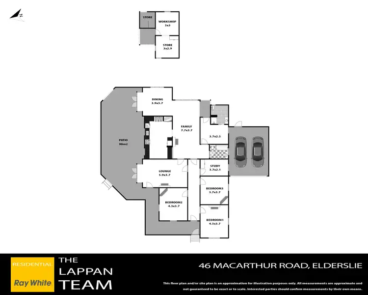 Floorplan of Homely house listing, 46 Macarthur Road, Elderslie NSW 2570