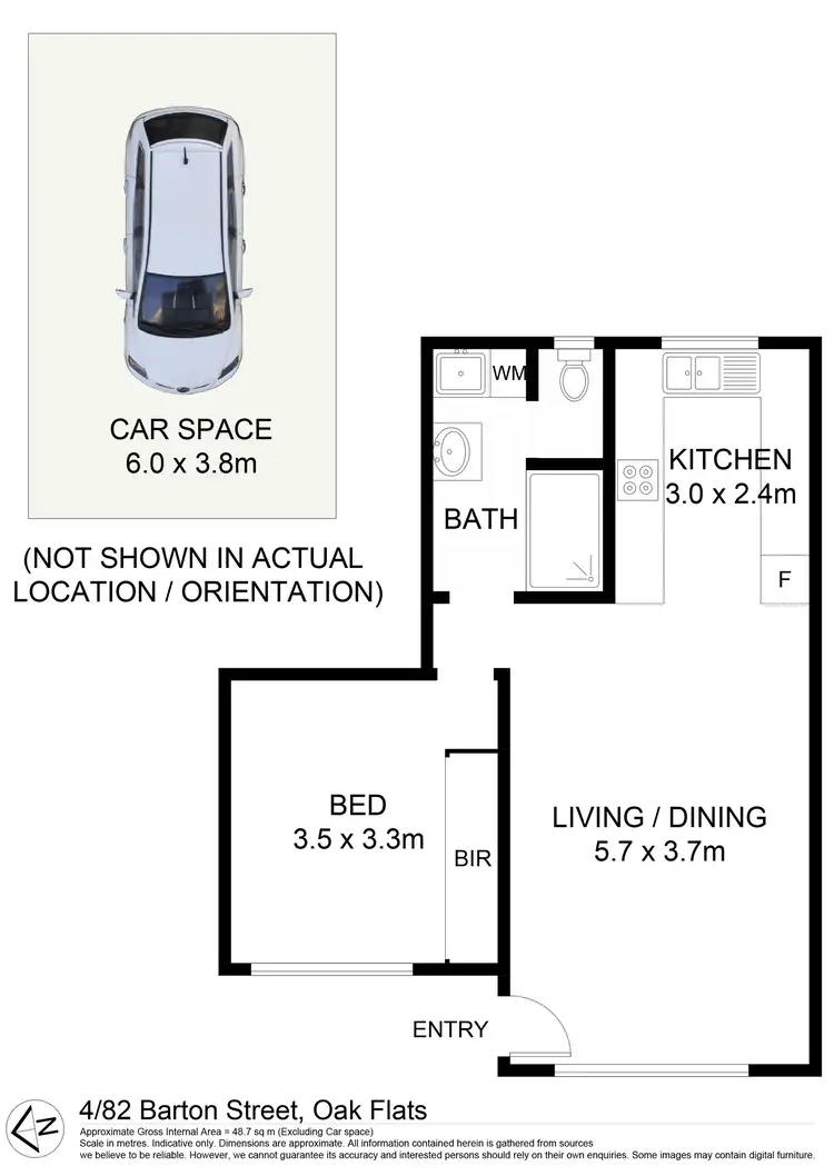 Floorplan of Homely house listing, 4/82 Barton Street, Oak Flats NSW 2529