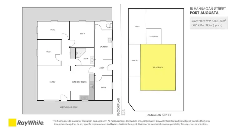 Floorplan of Homely house listing, 18 Hannagan Street, Port Augusta SA 5700