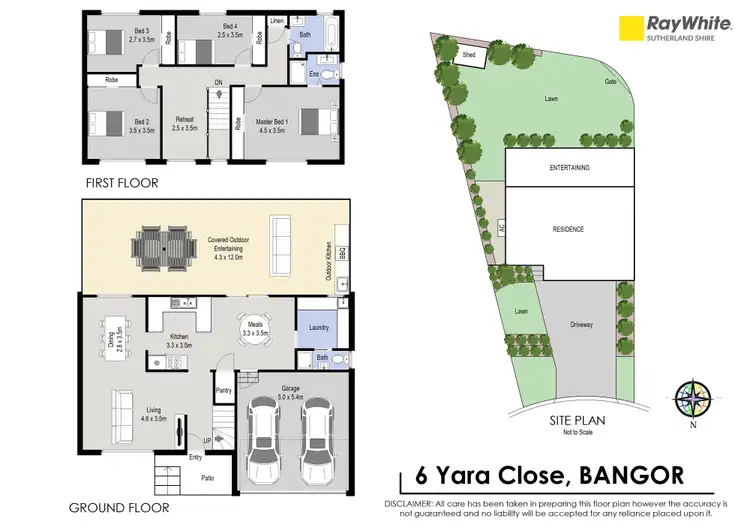 Floorplan of Homely house listing, 6 Yara Close, Bangor NSW 2234