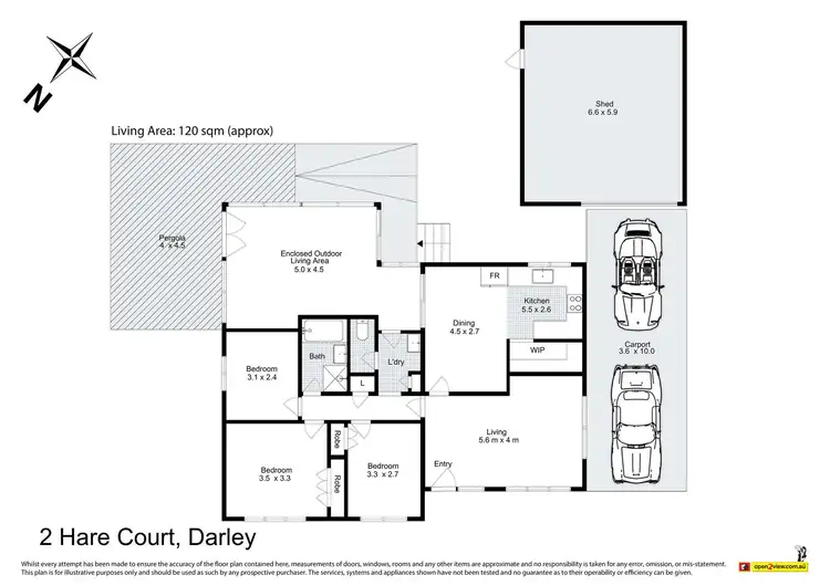 Floorplan of Homely house listing, 2 Hare Court, Darley VIC 3340