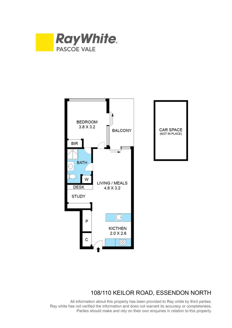 Floorplan of Homely apartment listing, 108/110 Keilor Road, Essendon North VIC 3041