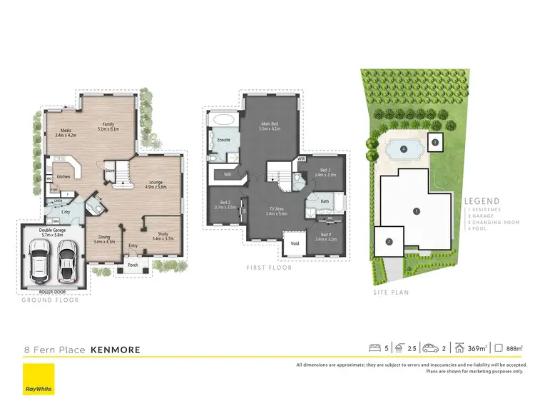 Floorplan of Homely house listing, 8 Fern Place, Kenmore QLD 4069