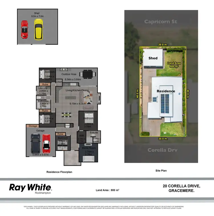 Floorplan of Homely house listing, 20 Corella Drive, Gracemere QLD 4702