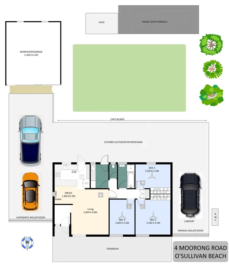 Floorplan of Homely house listing, 4 Moorong Road, O'sullivan Beach SA 5166