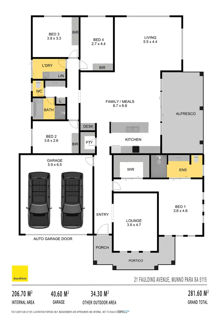 Floorplan of Homely house listing, 21 Faulding Avenue, Munno Para SA 5115