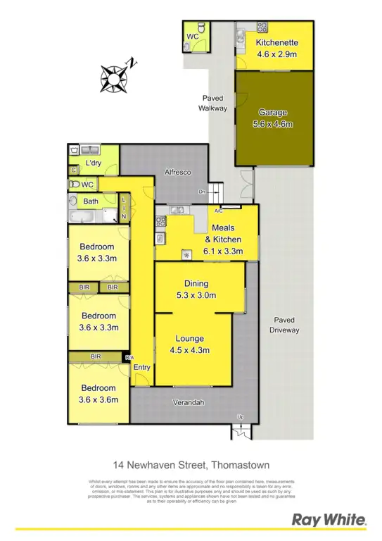 Floorplan of Homely house listing, 14 Newhaven Street, Thomastown VIC 3074