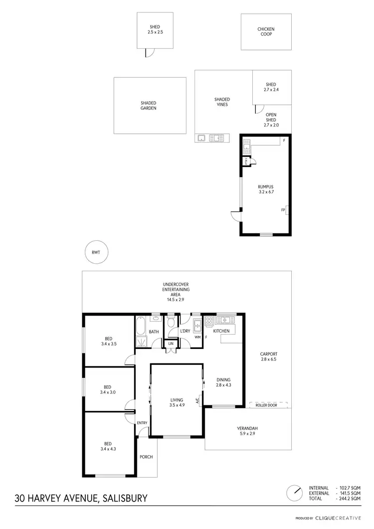 Floorplan of Homely house listing, 30 Harvey Avenue, Salisbury SA 5108
