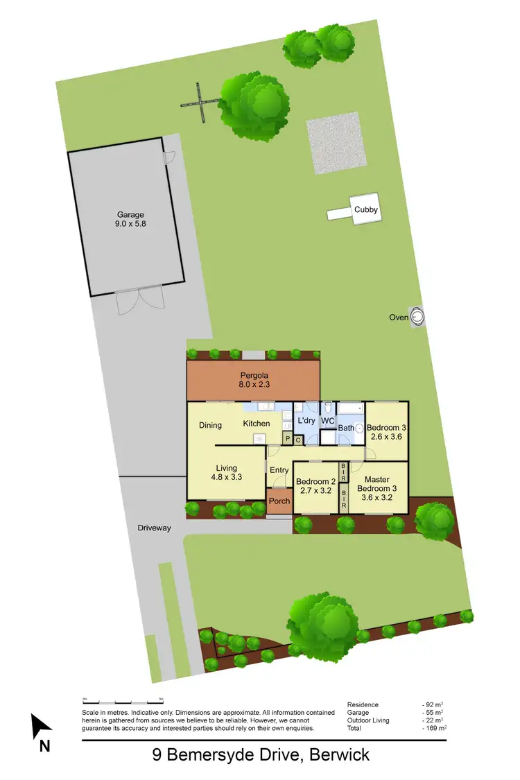 Floorplan of Homely house listing, 9 Bemersyde Drive, Berwick VIC 3806