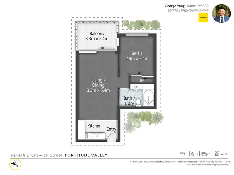 Floorplan of Homely unit listing, 24/455 Brunswick Street, Fortitude Valley QLD 4006