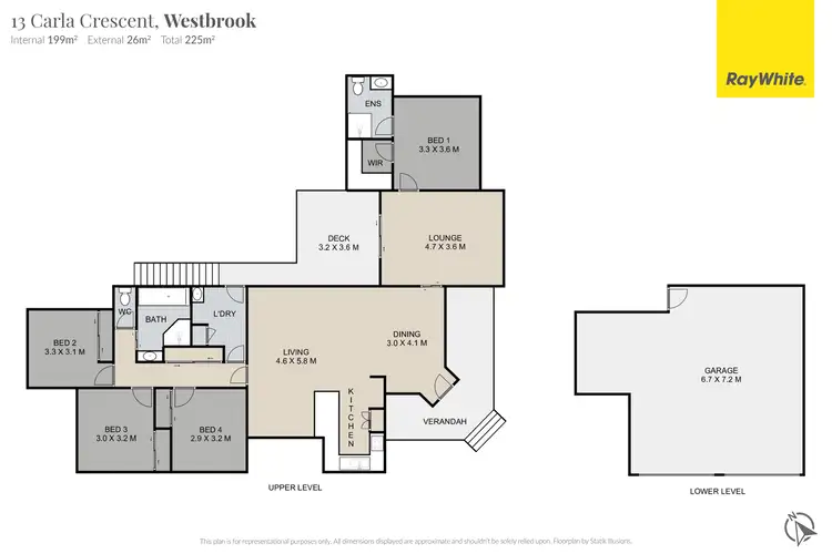 Floorplan of Homely house listing, 13 Carla Crescent, Westbrook QLD 4350