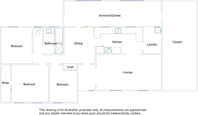 Floorplan of Homely house listing, 28 Pigeon Flat Road, Bordertown SA 5268