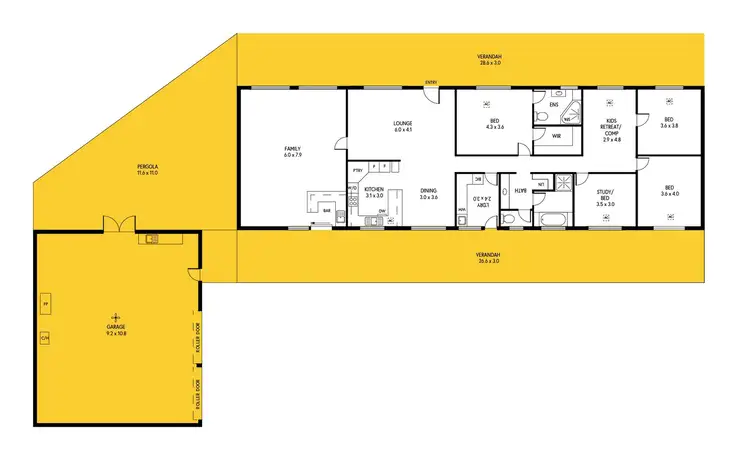 Floorplan of Homely rural property listing, 142 Hancock Road, Inman Valley SA 5211