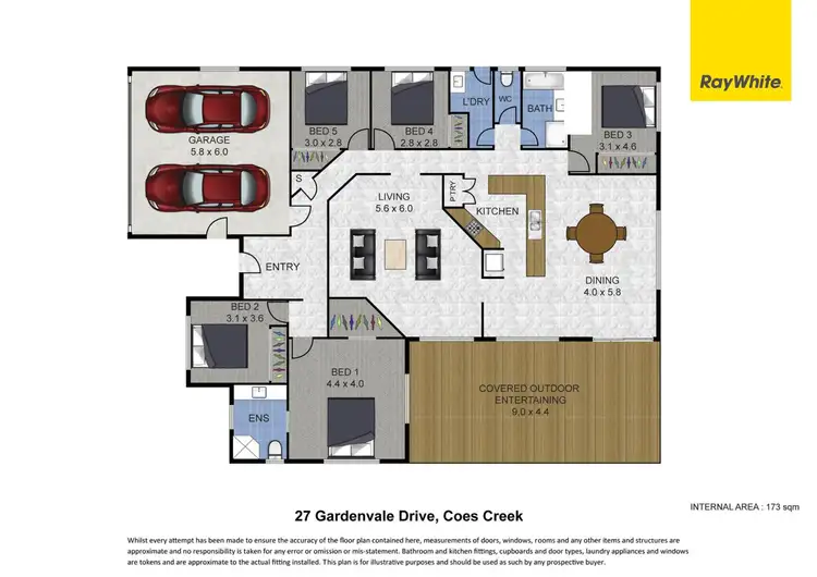 Floorplan of Homely house listing, 27 Gardenvale Drive, Coes Creek QLD 4560