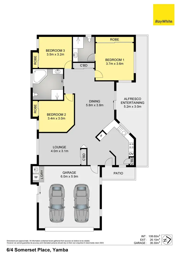 Floorplan of Homely house listing, 6/4 Somerset Place, Yamba NSW 2464