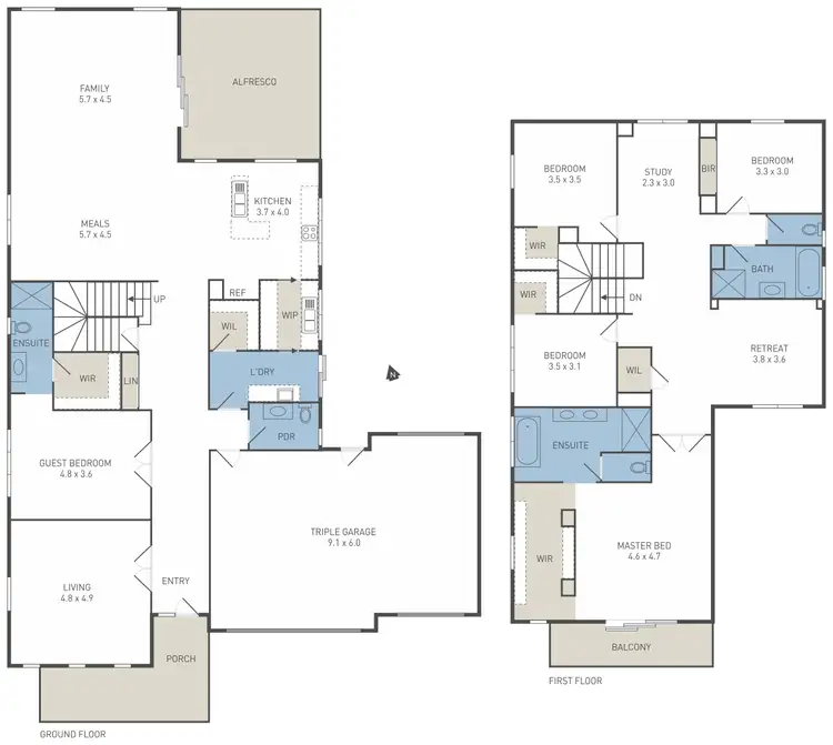 Floorplan of Homely house listing, 14 Attunga Grove, Werribee VIC 3030