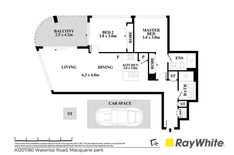 Floorplan of Homely apartment listing, 1207A/80 Waterloo Road, Macquarie Park NSW 2113