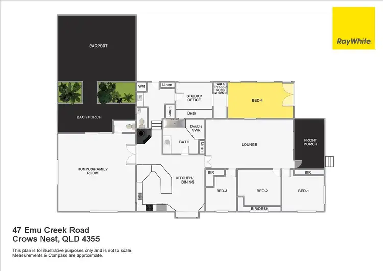 Floorplan of Homely house listing, 47 Emu Creek Road, Crows Nest QLD 4355