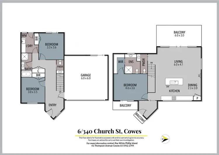 Floorplan of Homely house listing, 6/340 Church Street, Cowes VIC 3922