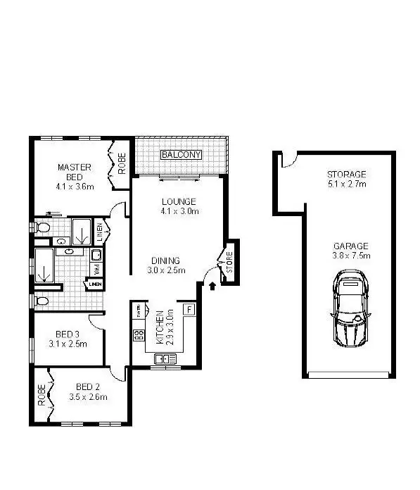 Floorplan of Homely apartment listing, 2/19 Stanley Terrace, Taringa QLD 4068