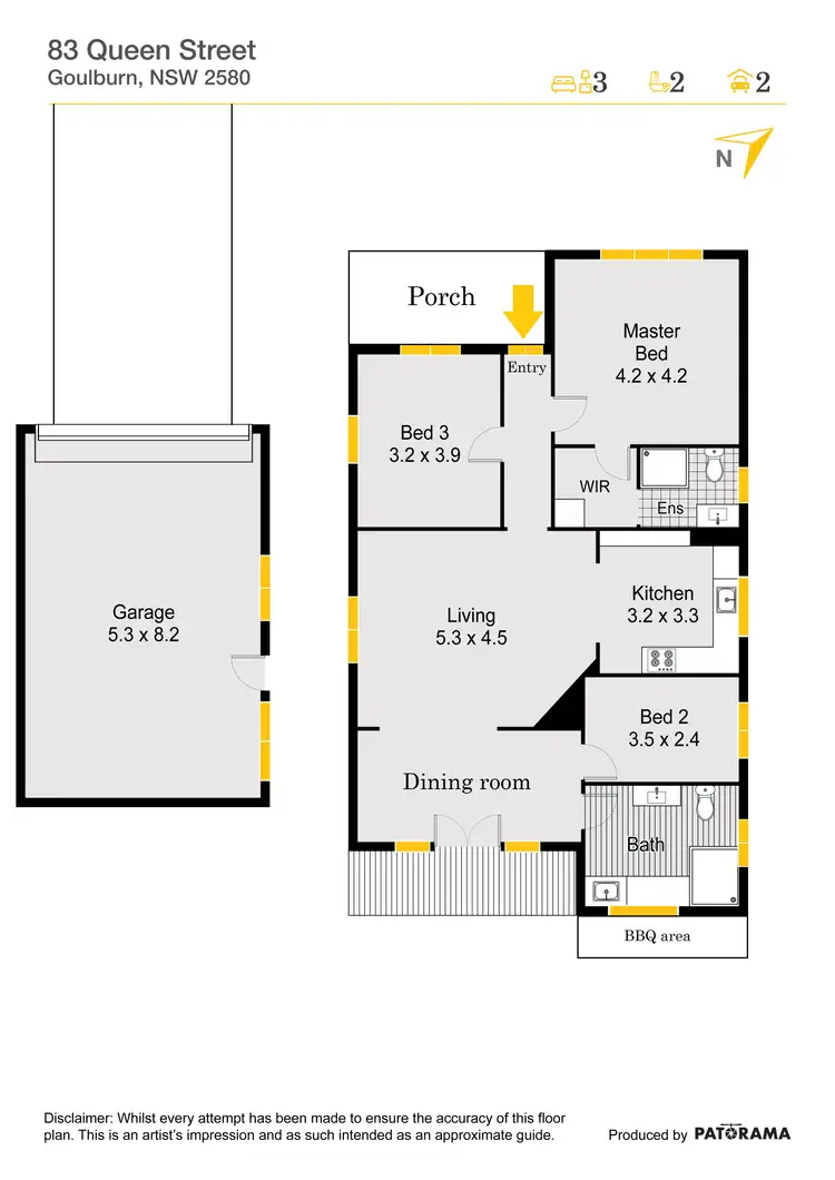 Floorplan of Homely house listing, 83 Queen Street, Goulburn NSW 2580