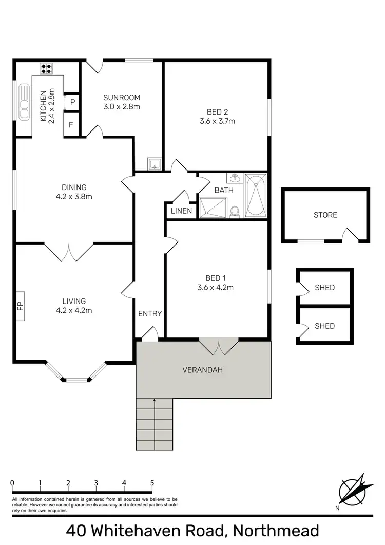 Floorplan of Homely house listing, 40 Whitehaven Road, Northmead NSW 2152