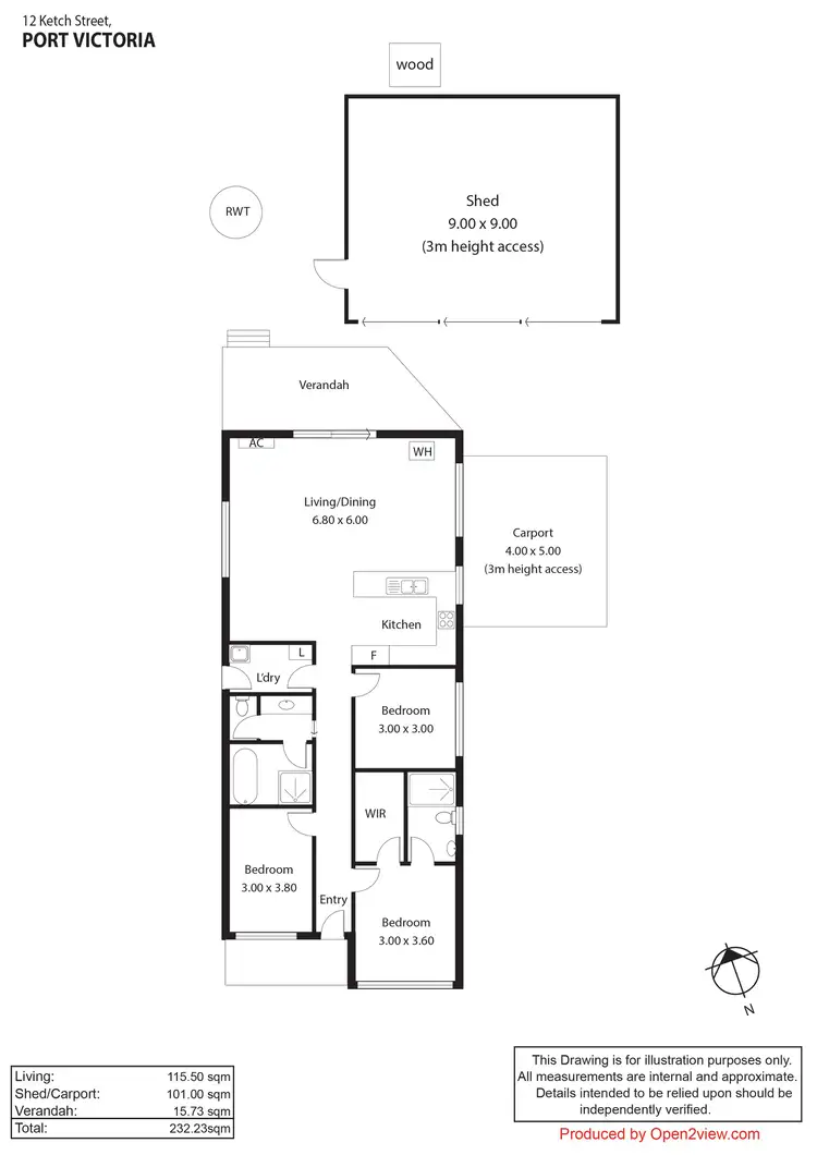 Floorplan of Homely house listing, 12 Ketch Street, Port Victoria SA 5573