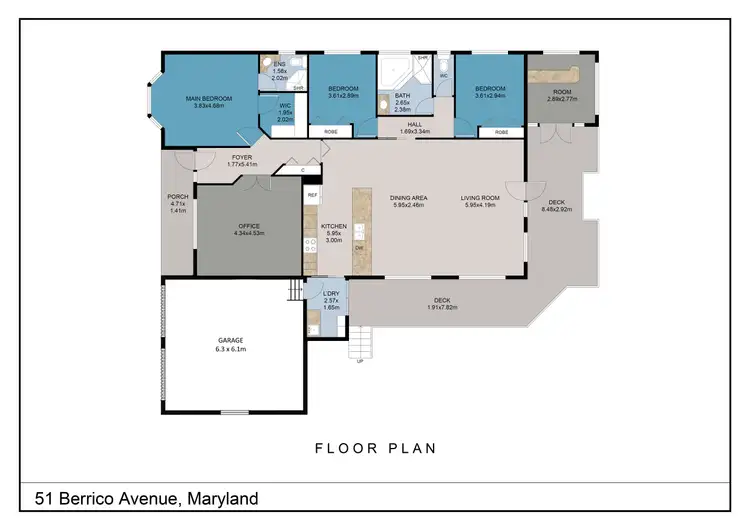 Floorplan of Homely house listing, 51 Berrico Avenue, Maryland NSW 2287