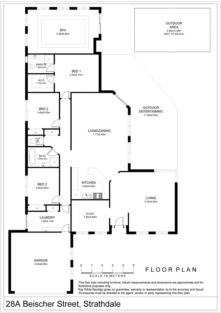 Floorplan of Homely house listing, 28A Beischer Street, Strathdale VIC 3550