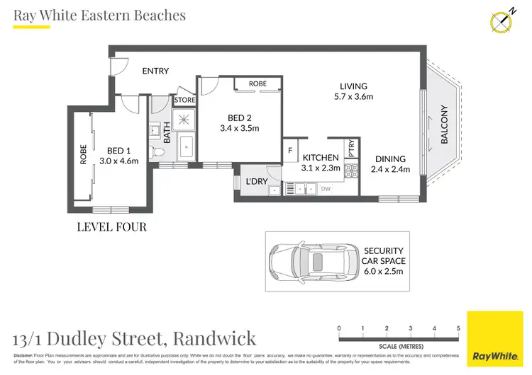 Floorplan of Homely apartment listing, 13/1-3 Dudley Street, Randwick NSW 2031