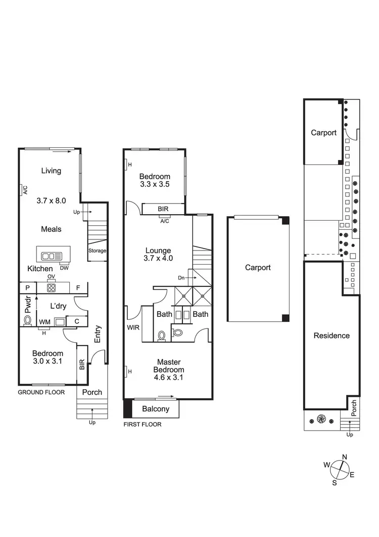 Floorplan of Homely townhouse listing, 12 Kenyte Walk, Doreen VIC 3754