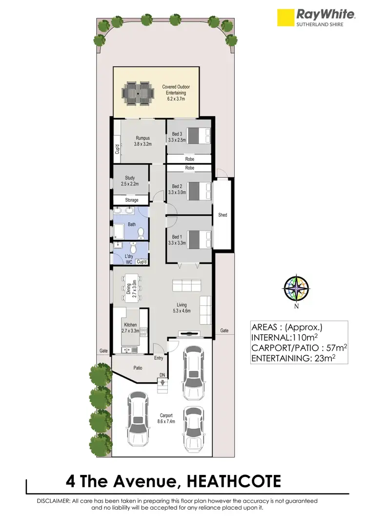 Floorplan of Homely house listing, 4 The Avenue, Heathcote NSW 2233