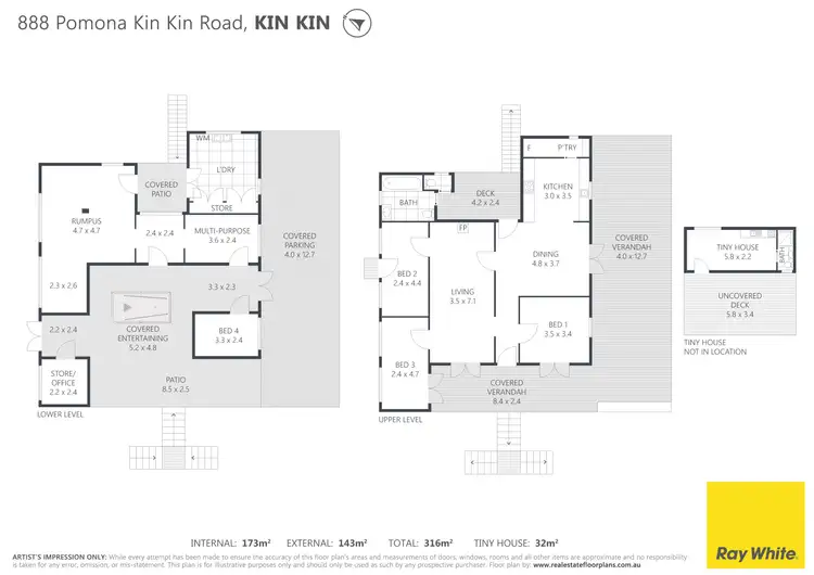 Floorplan of Homely house listing, 888 Pomona Kin Kin Road., Kin Kin QLD 4571