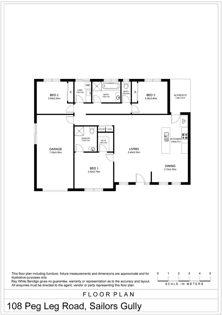 Floorplan of Homely house listing, 108 Peg Leg Road, Sailors Gully VIC 3556